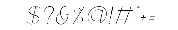 Colaria Italic Font OTHER CHARS