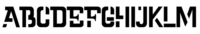 Cold Army Font UPPERCASE