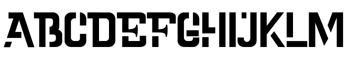 Cold Army Font LOWERCASE