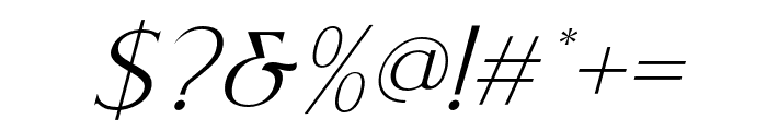 Coldiac-Italic Font OTHER CHARS
