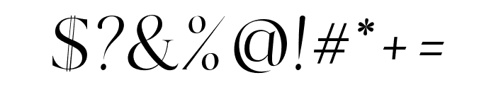 Colgent-Italic Font OTHER CHARS