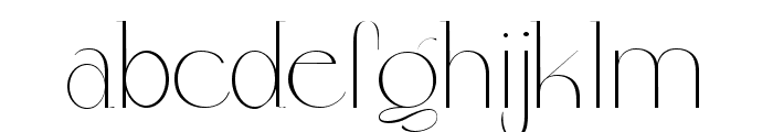 Colibre Bristole Pro ExtLt Font LOWERCASE