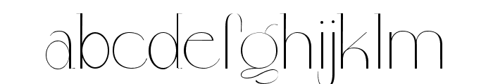 Colibre Bristole Pro Thin Font LOWERCASE