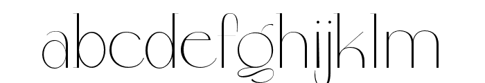 ColibreBristolePro-ExtraLight Font LOWERCASE