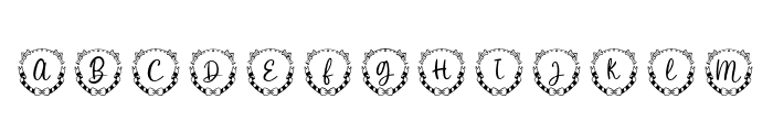 Collar Pet Monogram Regular Font UPPERCASE