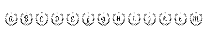 Collar Pet Monogram Regular Font LOWERCASE