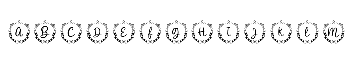 CollarPetMonogram-Regular Font LOWERCASE