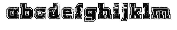 College Retro Font LOWERCASE