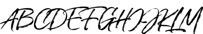 Collinbrush Font UPPERCASE