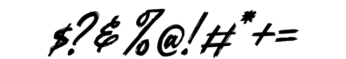 Collinsaber Italic Font OTHER CHARS