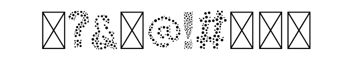 Color Dots Font OTHER CHARS