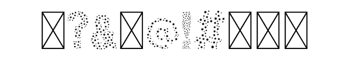 Color Stars Font OTHER CHARS