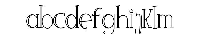 Colores Hollow Font Regular Font LOWERCASE