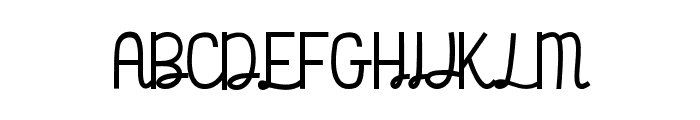 Comethru-Regular Font UPPERCASE