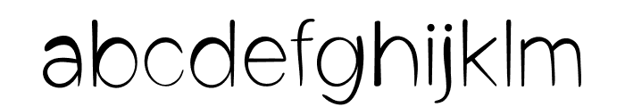 Comfortable Regular Font LOWERCASE