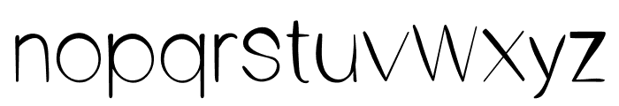 Comfortable Regular Font LOWERCASE