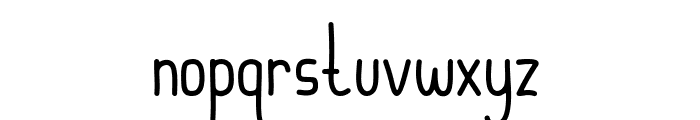 Comfortable Font LOWERCASE