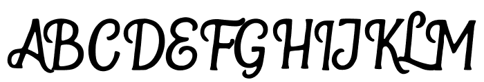 Comfrey Font UPPERCASE