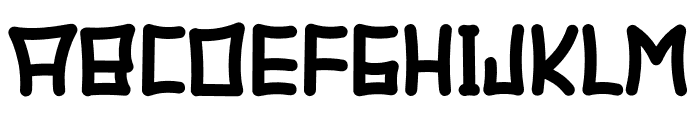 Comic Brown Font UPPERCASE