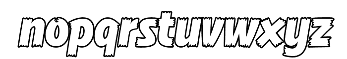 Comic Hero Outline Font LOWERCASE