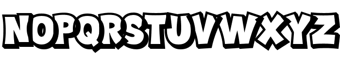 Comic Jungle Extrude Font LOWERCASE