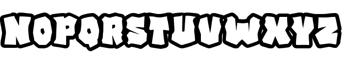 Comic Stone Outline Font LOWERCASE