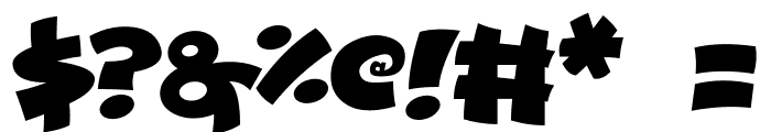 Comical Cartoon Font OTHER CHARS