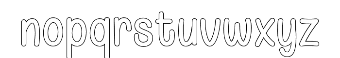 Comicello Bold Outline Font LOWERCASE