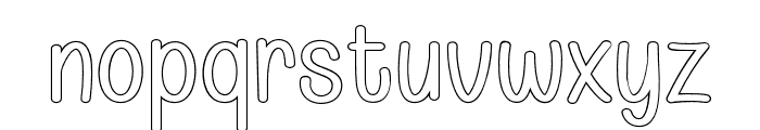 Comicello Outline Font LOWERCASE