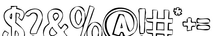 Comik Outline Font OTHER CHARS