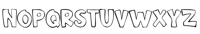 Comik Outline Font LOWERCASE