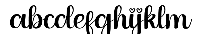 Coming Winter Font LOWERCASE