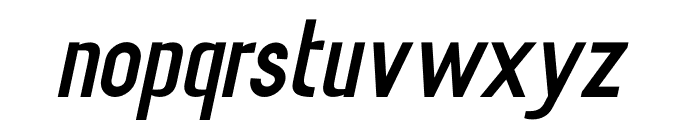 Commanded Sans Oblique Font LOWERCASE