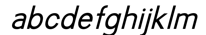 Compactible Italic Font LOWERCASE