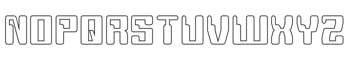 Computer Robot-Hollow Font UPPERCASE