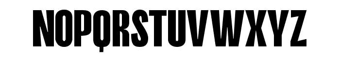 Condensed font Regular Font UPPERCASE