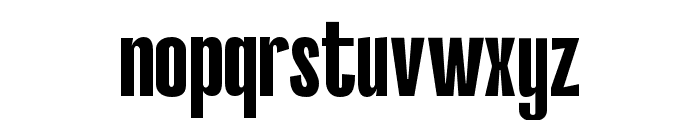 Condensed font Regular Font LOWERCASE