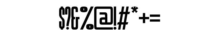Condenser Regular Font OTHER CHARS