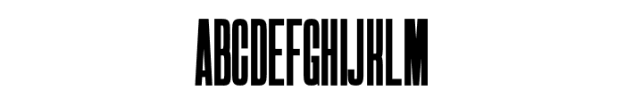 Condenser Regular Font UPPERCASE