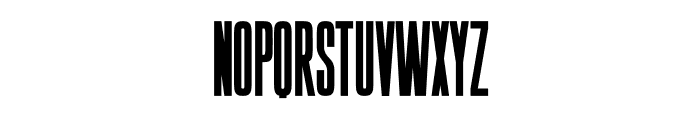 Condenser Regular Font LOWERCASE