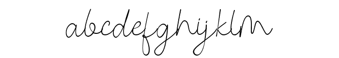 Congealed Signature Font LOWERCASE