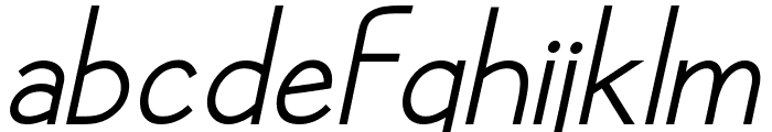 Conmersa Italic Font LOWERCASE