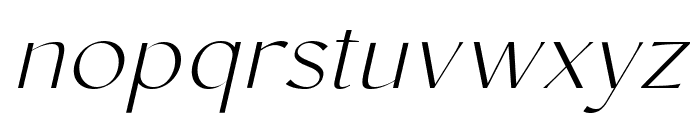 Conso ExtraLight Italic Font LOWERCASE