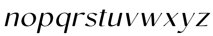 Conso-RegularItalic Font LOWERCASE