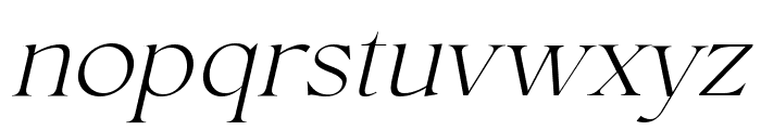 Conso Serif ExtraLight Italic Font LOWERCASE