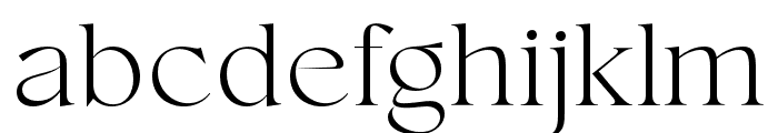 Conso Serif ExtraLight Font LOWERCASE