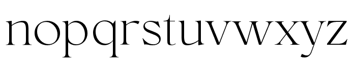 Conso Serif ExtraLight Font LOWERCASE