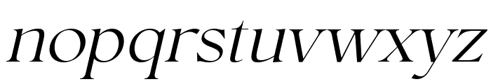 Conso Serif Light Italic Font LOWERCASE