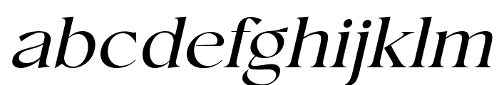 Conso Serif Regular Italic Font LOWERCASE