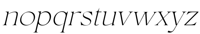 Conso Serif Thin Italic Font LOWERCASE